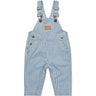 COPENHAGEN COLORS Denim Blue Stripe Y/D Twill Baby Overalls
