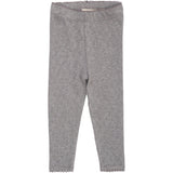 COPENHAGEN COLORS Grey Mel Pointelle Heart Leggings