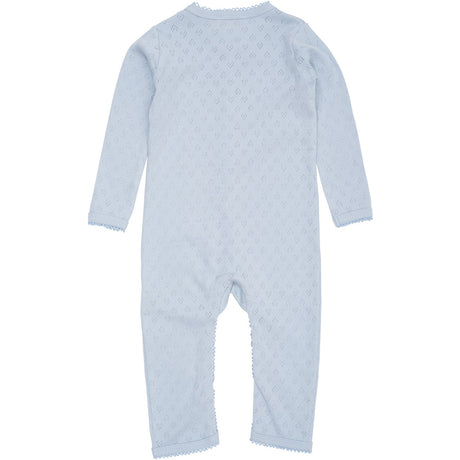 COPENHAGEN COLORS Dusty Blue Pointelle Heart Full Body