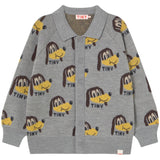 TinyCottons Medium Grey Heather Dogs Cardigan
