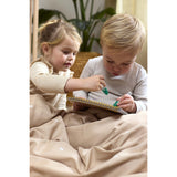 FILIBABBA Warm Grey Bed Linen Gots - Embroidered Christian The Whale