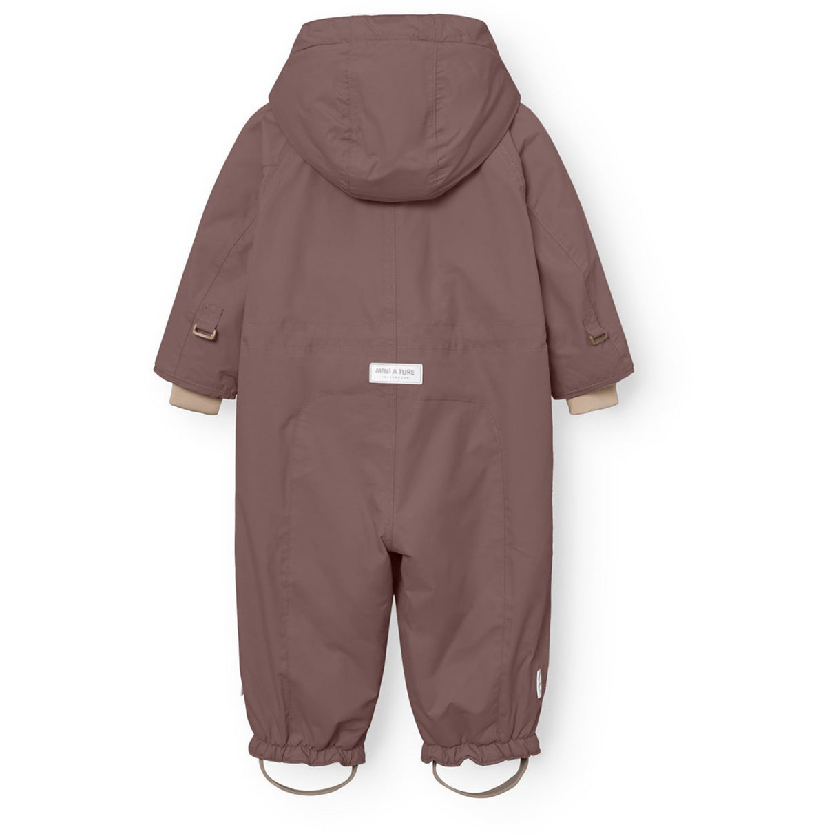 Mini A ture Peppercorn Plum Matwisti Fleece Lined Snowsuit. GRS