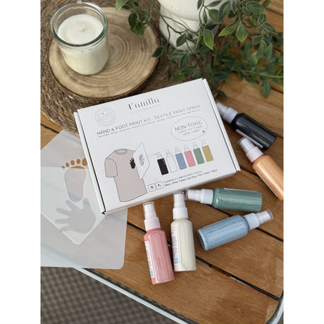 Vanilla COPENHAGEN Multi Fabric Paint Spray Hand & Foot Print Kit