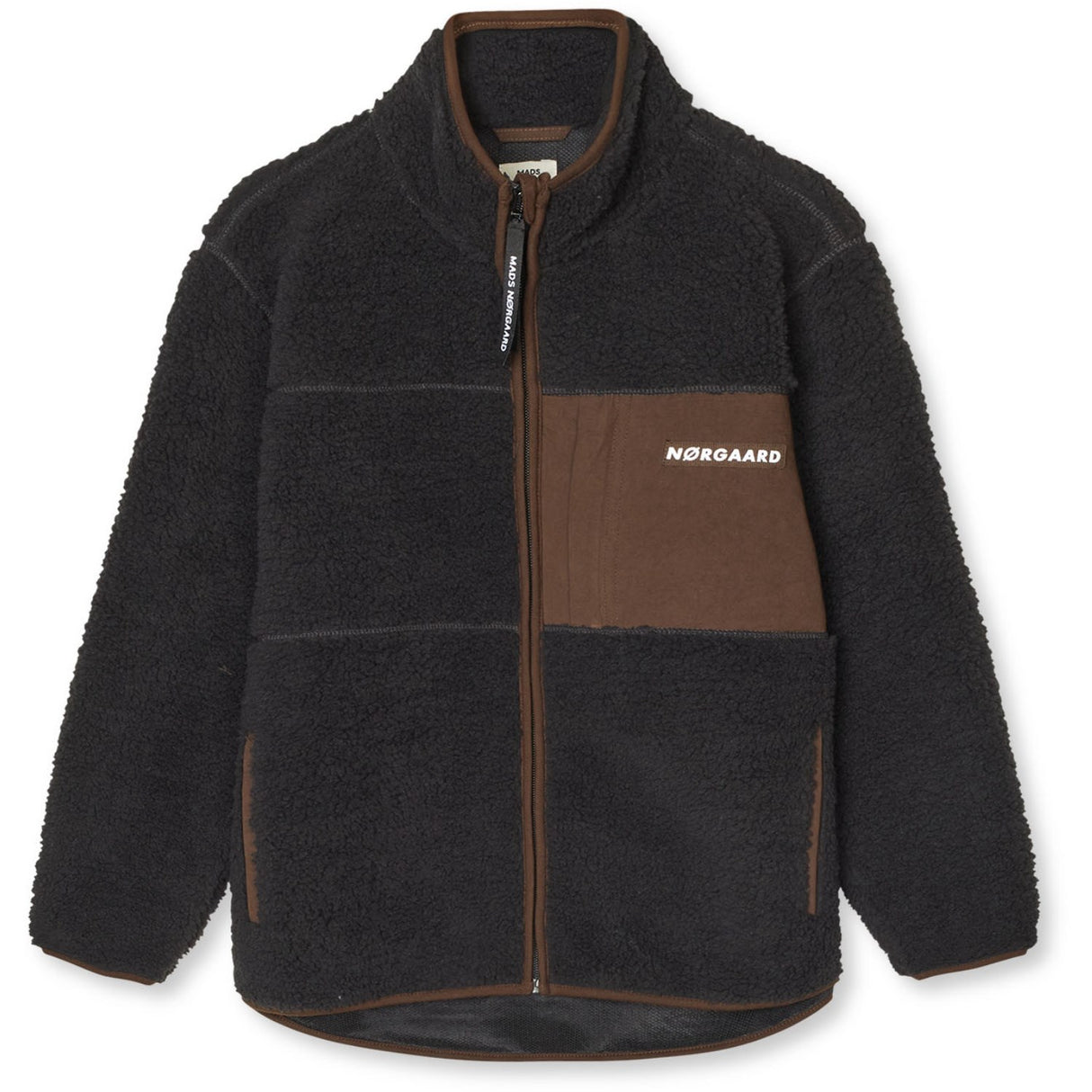 Mads Nørgaard Jet Black Teddy Fleece Jeffo Jacket