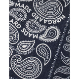 Mads Nørgaard Parisian Night Soft Cotton Paisley Scarf Solid