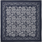 Mads Nørgaard Parisian Night Soft Cotton Paisley Scarf Solid