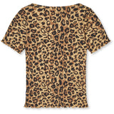 Mads Nørgaard Leopard Aop/Black 2X2 Cotton Aop Tiki Tee