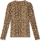 Mads Nørgaard Leopard Aop/Black 2X2 Cotton Aop Talino Tee L/S
