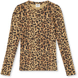 Mads Nørgaard Leopard Aop/Black 2X2 Cotton Aop Talino Tee L/S