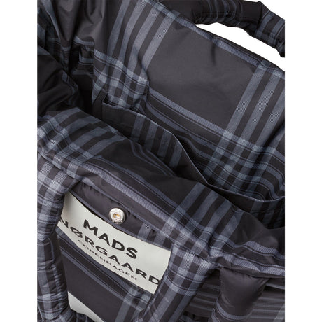 Mads Nørgaard Black/Vanilla Ice Light Ripstop Pillow Aop Bag