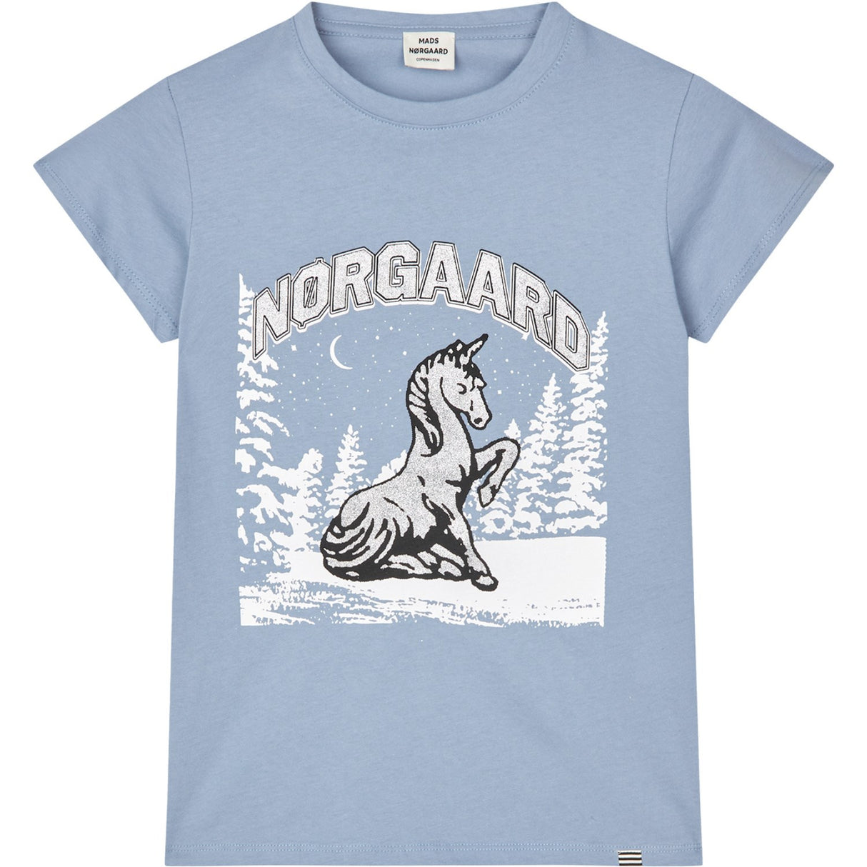 Mads Nørgaard Faded Denim Single Cotton Tuvina Tee