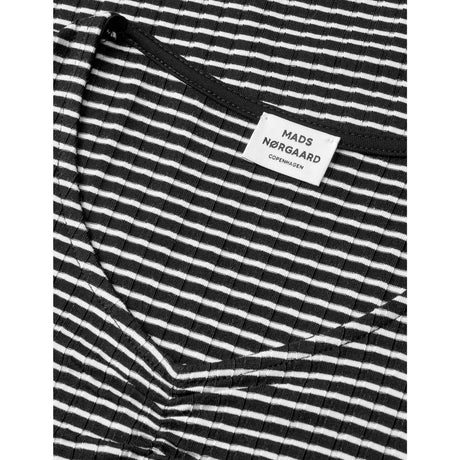 Mads Nørgaard Black/Vanilla Ice 5X5 Stripe Tikina Dress