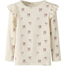 Lil'Atelier Turtledove Bow Nmfgavo Eko Ls Slim Top Lil Noos