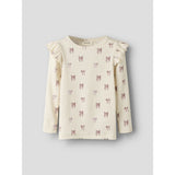 Lil'Atelier Turtledove Bow Nmfgavo Eko Ls Slim Top Lil Noos