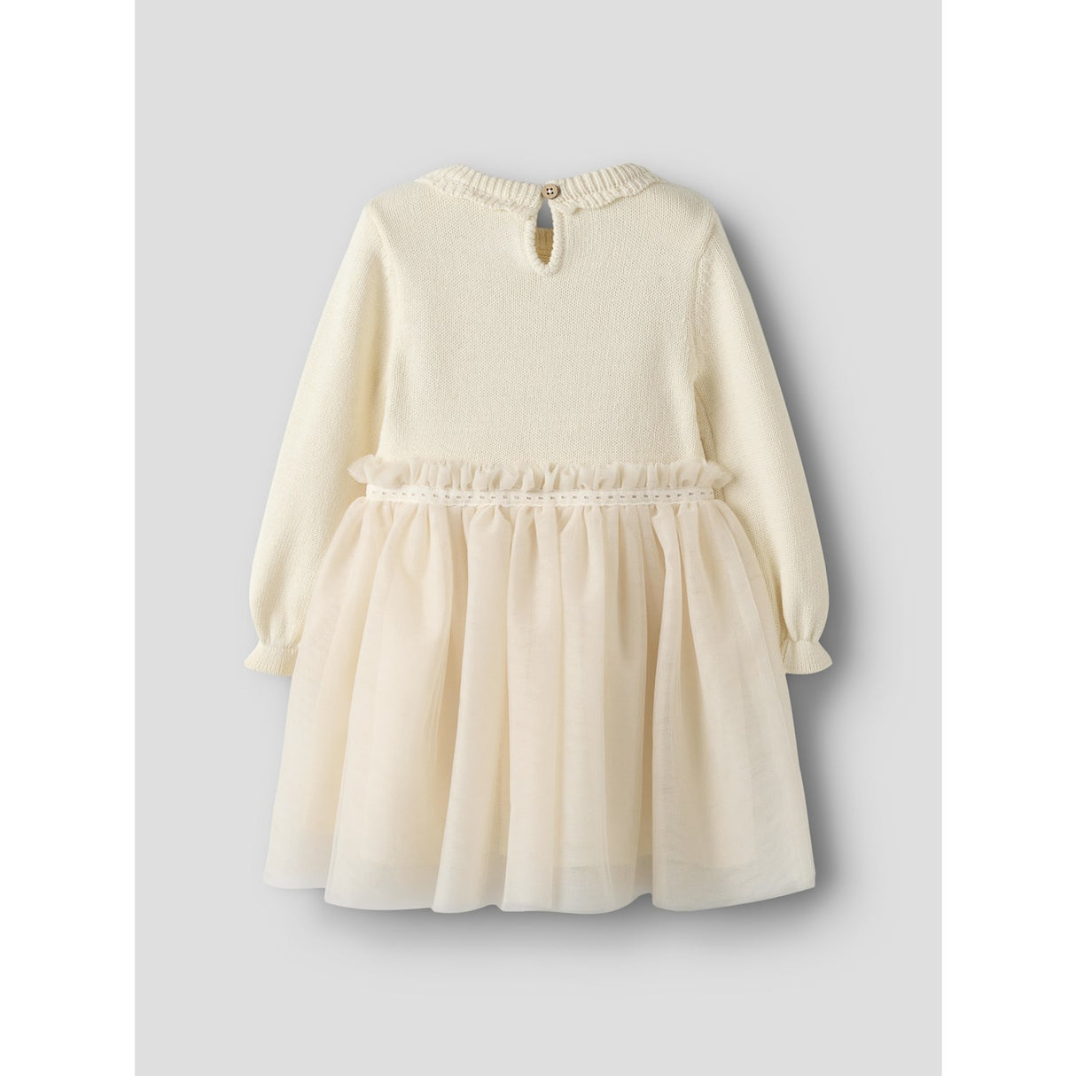 Lil'Atelier Pistachio Shell Nmfsarina Ls Knit Dress Lil