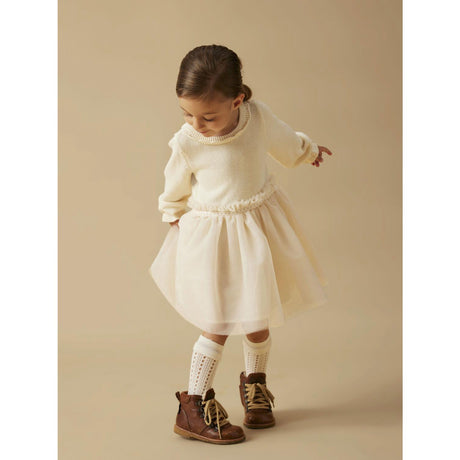 Lil'Atelier Pistachio Shell Nmfsarina Ls Knit Dress Lil