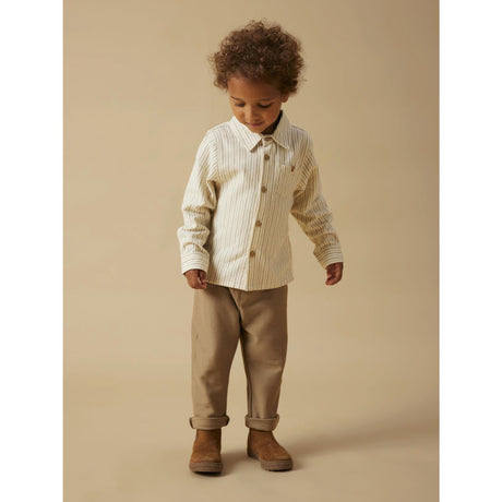 Lil'Atelier Turtledove Sepia Tint Nmmfelixo Ls Shirt Lil