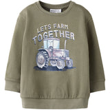 Name It Dusty Olive Nmmnash Ls Nreg Swe Bru