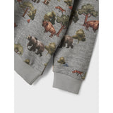 Name It Grey Melange Nmmolin Ls Nreg Sweat Bru Box