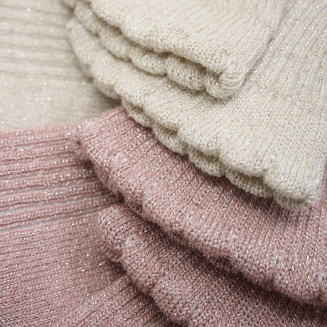 Minymo Ash Rose Socks W. Glitter (2-Pack)