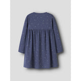 Name It Blue Indigo Nmfnelia Ls Dress Pb