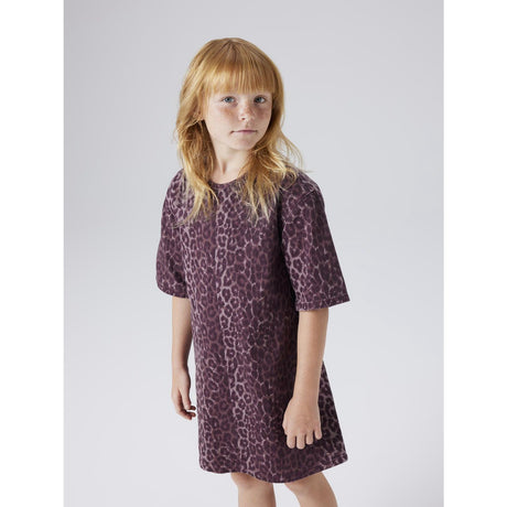 Name It Burgundy Leo Nkfleo Twill Dress 4002-Td