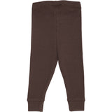 COPENHAGEN COLORS Dk Brown Modal Rib Leggings