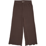 COPENHAGEN COLORS Dk Brown Modal Rib Wide Pants
