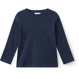 COPENHAGEN COLORS Navy Modal Rib Ls Blouse W. Drop Shoulder
