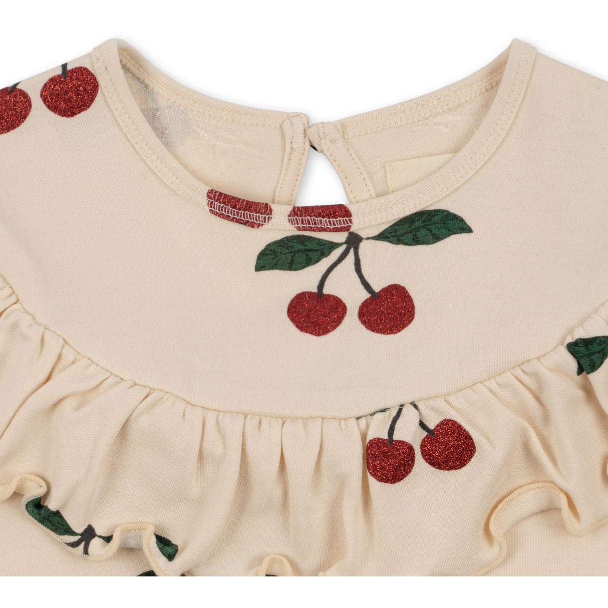 Konges Sløjd Ma Grande Cerise Glitter Malli Glitter Dress GOTS