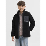 Jack & Jones Junior Black Jjesoho Teddy Jacket Sn Jnr