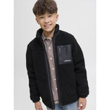 Jack & Jones Junior Black Jjesoho Teddy Jacket Sn Jnr