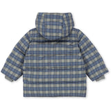 Konges Sløjd Laurel Blue Check Magnum Down Jacket Print Grs