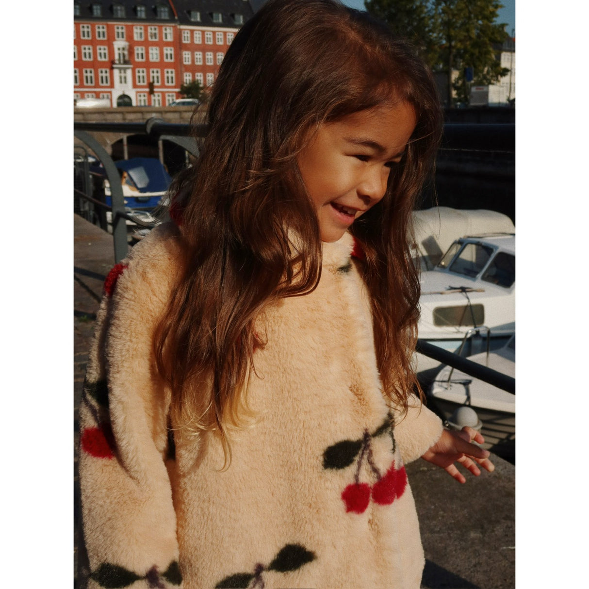 Konges Sløjd Ma Grande Cerise Fuzzie Coat Grs