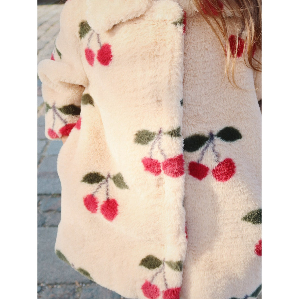 Konges Sløjd Ma Grande Cerise Fuzzie Coat Grs