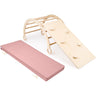 Woobiboo Natural Montessori Rocker With Pink Mattress And Slide-Climber XL
