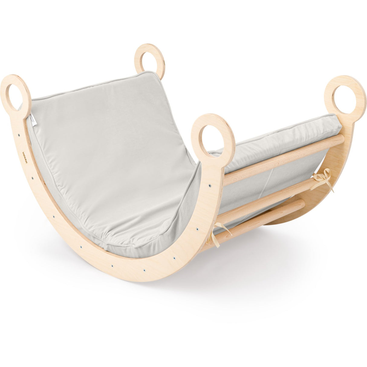 Woobiboo Natural Montessori Rocker With Gray Mattress L