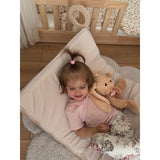 Woobiboo Natural Montessori Rocker With Beige Mattress And Slide-Climber L
