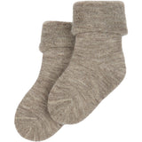 minipop® Brown Melange Minipop Wool Baby Sock