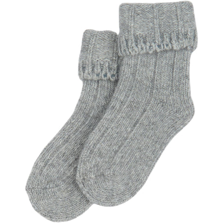 minipop® Light Grey Melange Minipop Wool Heavy Baby Sock