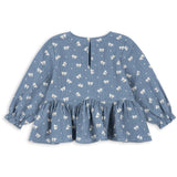 Konges Sløjd Boucle Blue Vida Blouse GOTS
