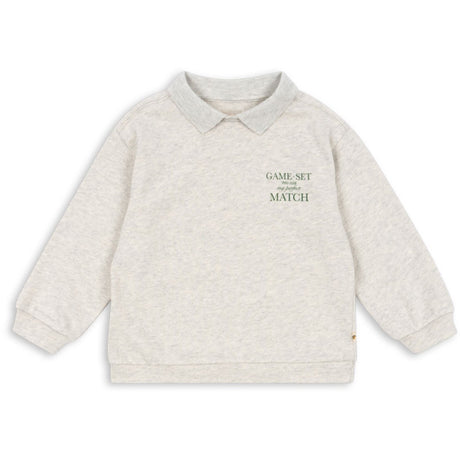 Konges Sløjd Off White Melange Spotty Ls Polo GOTS