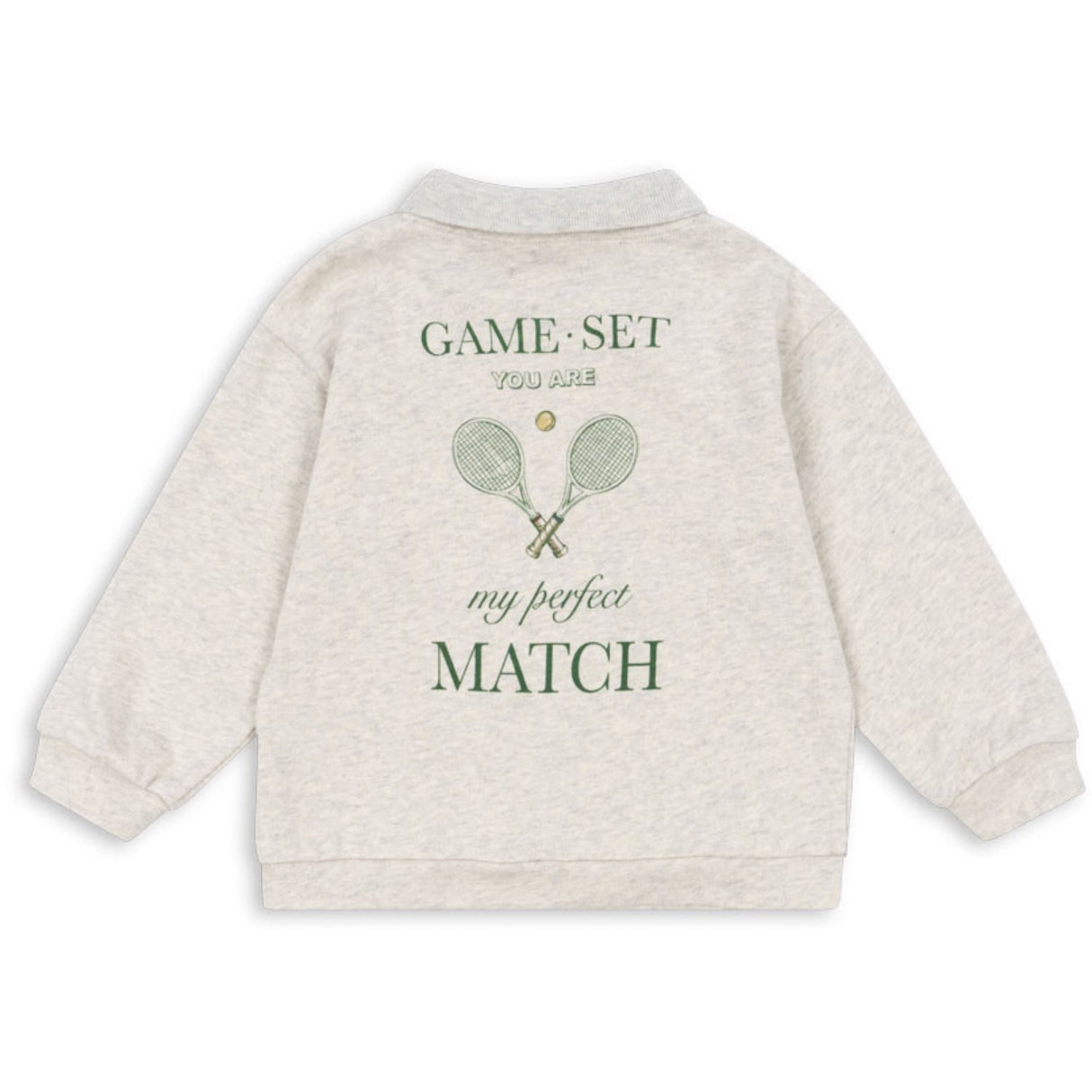 Konges Sløjd Off White Melange Spotty Ls Polo GOTS