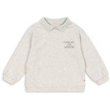 Konges Sløjd Off White Melange Spotty Ls Polo GOTS
