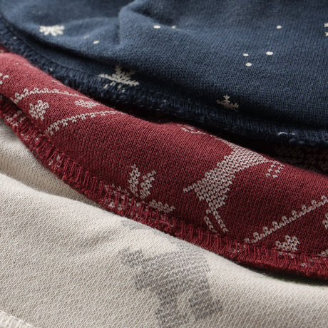 Pippi New Maroon Bandana Fabric Bib Uni - Aop (3-Pack)