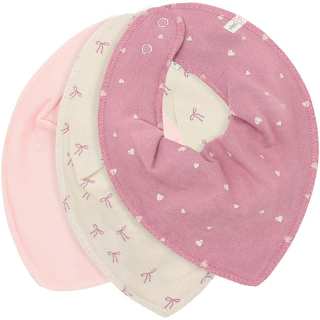 Pippi Mauve Orchid Bandana Fabric Bib Girl - Aop (3-Pack)