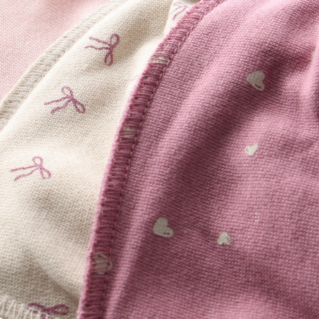 Pippi Mauve Orchid Bandana Fabric Bib Girl - Aop (3-Pack)