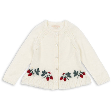 Konges Sløjd Bright White Minia Frill Cardigan