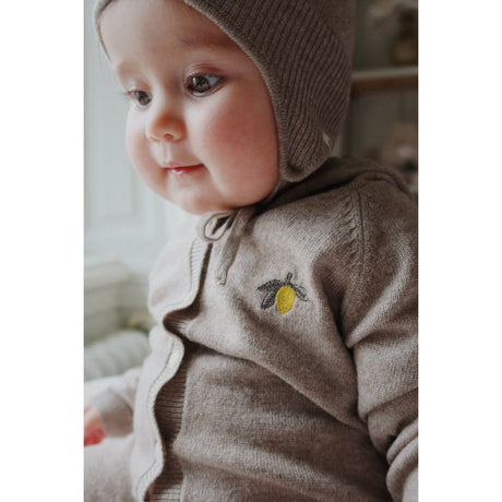 Konges Sløjd Light Brown Mattou Knit Onesie