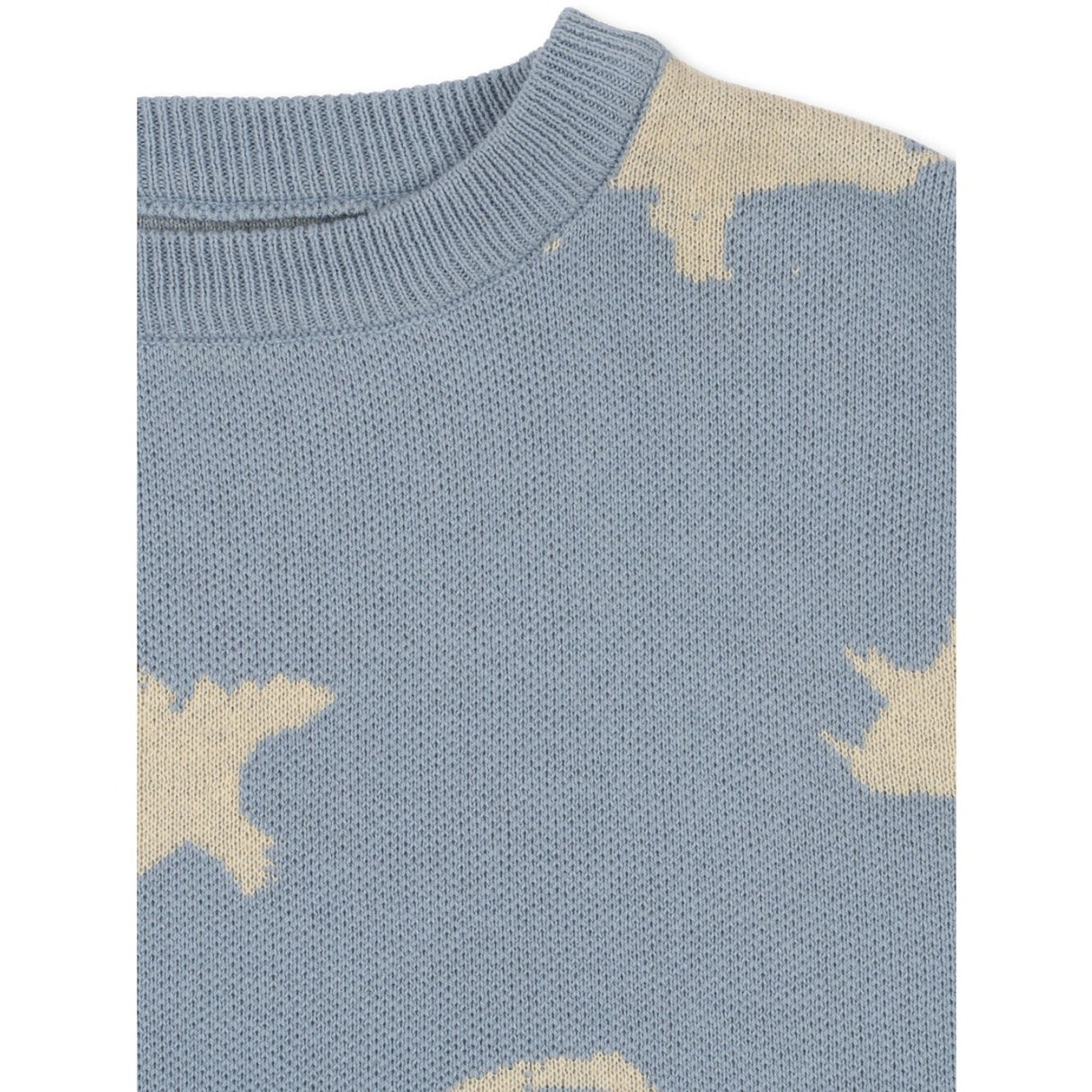 Konges Sløjd Dino Mist Lapis Knit Sweater GOTS